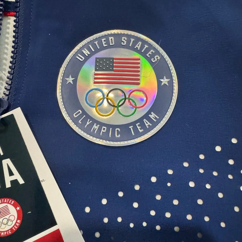 Nike Team 2024 Olympic USA Podium Blue & Silver Jacket Women’s Size Small NWT - Picture 3 of 14